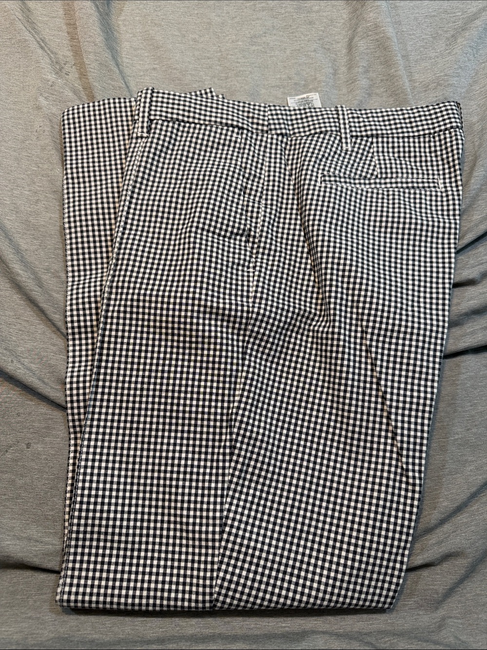 Brooks Brothers Black and White Gingham Trousers